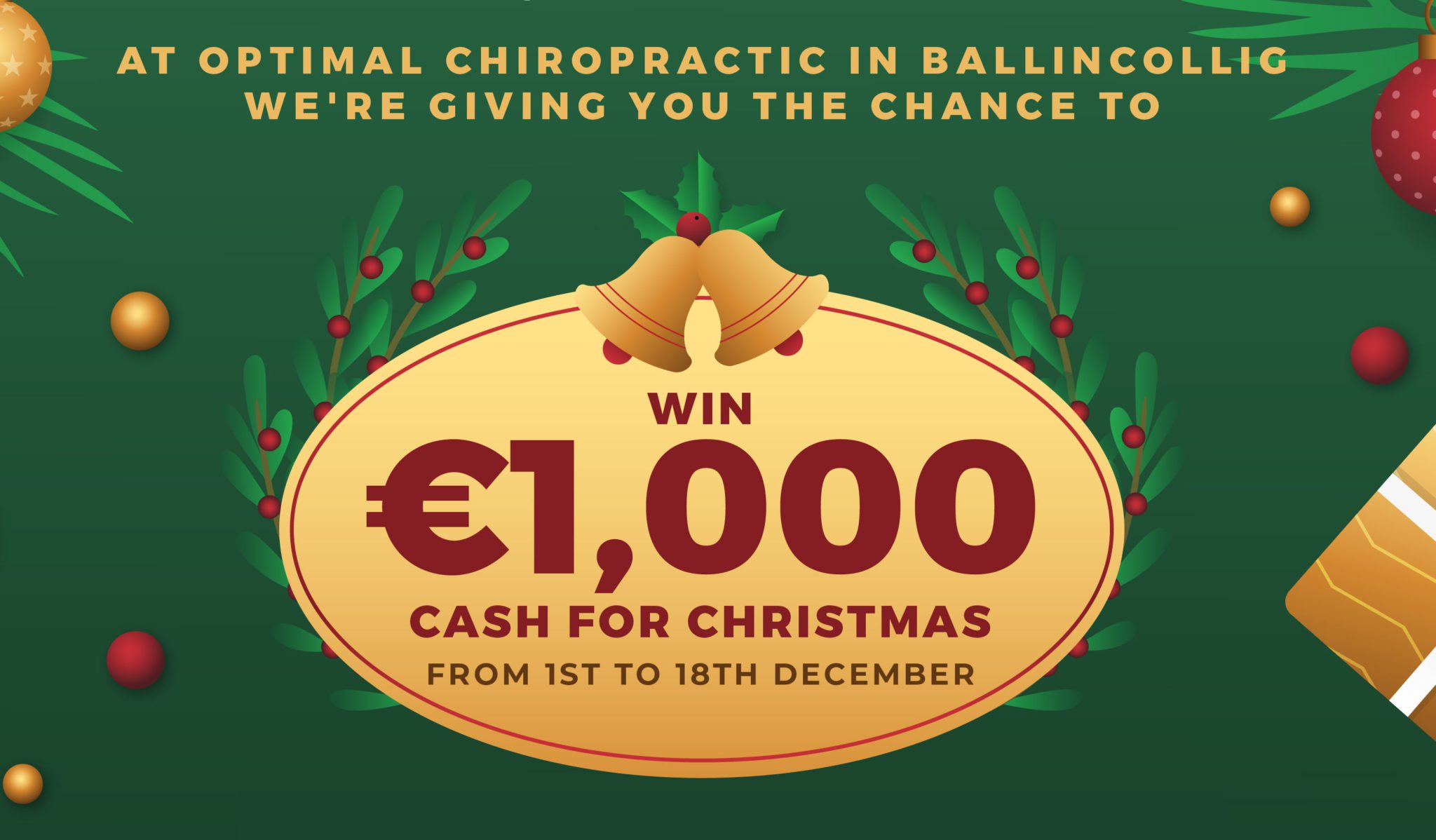 Cash for Christmas Your Shot at €1,000 in Our Festive Giveaway!